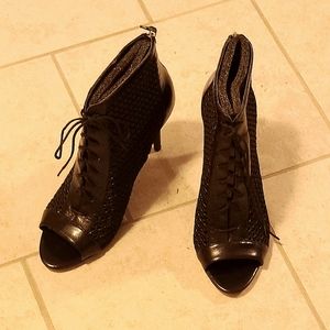 Nine West Lace Up Stiletto booties